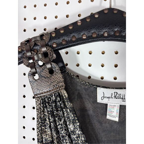 Joseph Ribkoff snakeskin dress size 6 - Picture 7 of 9